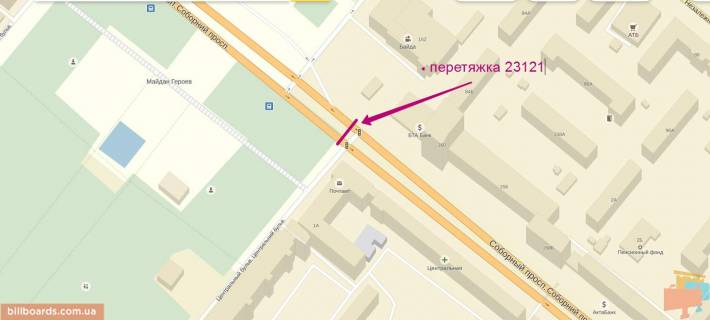 Нестандарт  в Запорожье пр.Ленина(Главпочта) схема